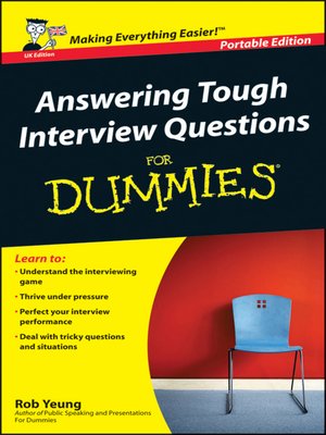 cover image of Answering Tough Interview Questions for Dummies